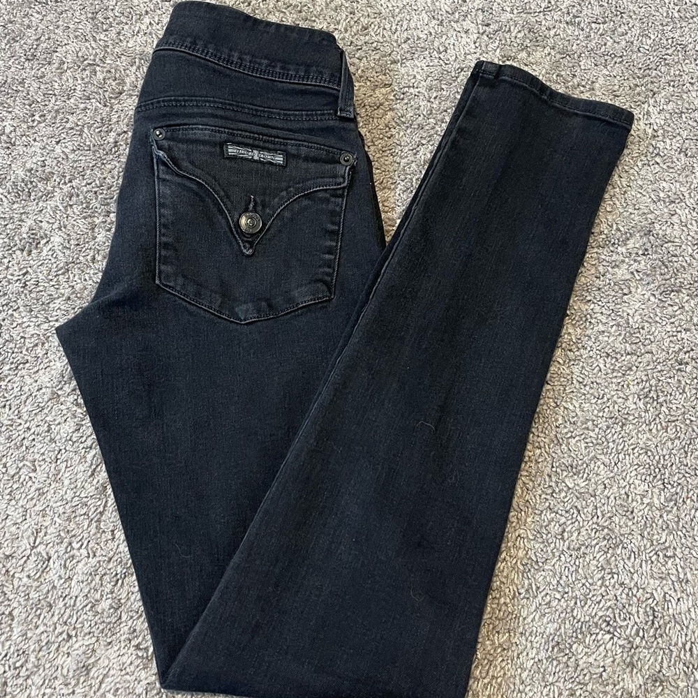 Hudson Jeans Women's Dark Black Straight Leg Jeans
